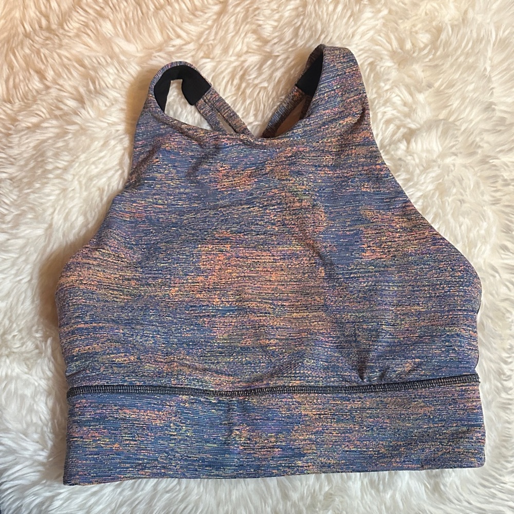 Lululemon Athletica Blue and Orange Sports Bra